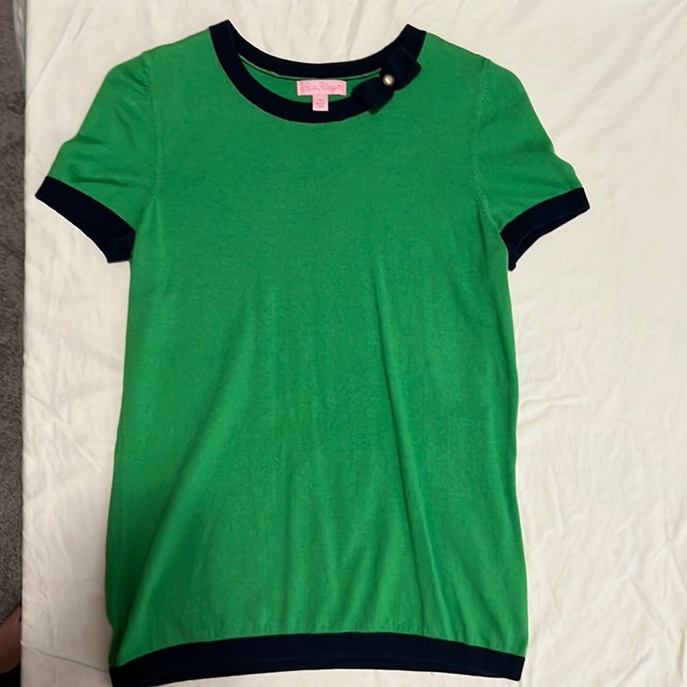Lilly Pulitzer Green and Navy shirt